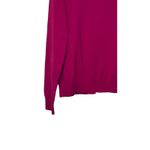 Talbots Women Cardigan Sweater Knitted Long Sleeve Pima Cotton Hot Pink Medium Photo 9