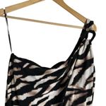 Magicsuit Amal Animal Print One Shoulder Swim Dress in Zimbabwe Size 16 Black Photo 5