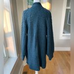 Universal Threads Universal Thread Heather Teal Blue Blouson Sleeve Long Duster Cardigan Sz Small Photo 2