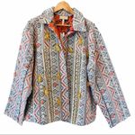 Anthropologie Verb Kellianne Bohemian Rug Tasseled Shirt Jacket Size L NEW Photo 4