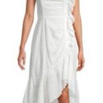 Parker  Eyelet Asymmetrical Cotton Dress Size 6 Photo 1