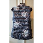 Loft Outlet Women Floral Puffer Vest Zip Up Front Zip Pockets Size XS Photo 5