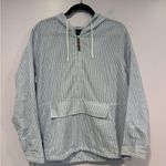 Charles River Apparel Striped Blue and White Charles River Quarter Zip Hoodie Photo 0