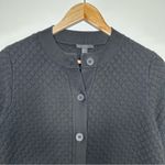 COS  Black Textured Knit Longline Button Front Cardigan Sweater Size X-Small Photo 3