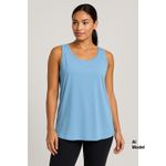 Alo Yoga  Blue Racerback Basic Tank Top Athletic Workout Womens 3XL Athleisure Photo 1