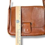 Vintage Genuine Leather Shoulder Bag Single Strap & Pockets Made In Columbia Tan Photo 10