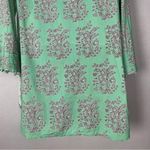 Khaadi Pakistan Tunic Top Embellished Neckline Long Sleeves Women 8 Green Floral Photo 12