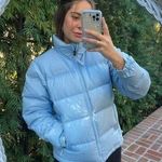 Jansport Y2K  baby blue puffer jacket sz m Photo 0