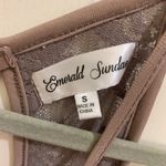 Emerald Sundae NWT  Beige Lace & Glitter Fit & Flare Glam Small Dress.     2824-G Photo 4