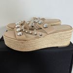 Marc Fisher  Jalyn Natural Flatform Espadrille‎ Sandals Size 7.5M Photo 1