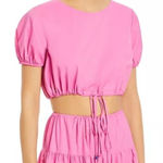 STAUD  Prato Crop Top Size M Wild Orchid Pink Photo 0