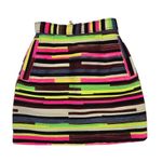 House of Holland Gina Mini Skirt Neon Funky Art US 4, UK 8, EU 36 NWOT RSP $430 Black Photo 1
