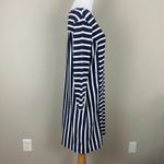 Southern Tide Dress Womens Medium Navy Stripe Stretch Pullover Sheath Nylon M Photo 4