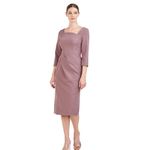 Kay Unger Anya Midi Dress Pink Mauve 6 Photo 1
