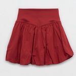 Aerie OFFLINE By  Real Me Bubble Skort Womens Color: Summer Burgundy Photo 6