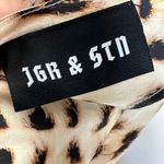 Jagger & Stone The Jay Leopard Cowl Neck Satin Mini Dress Size 6 Photo 2