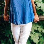 Nordstrom Blue Halter Tank Top Photo 0