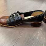 Vintage Hi Brows Black & Brown loafers, Oxford, retro size woman’s 7.5 Photo 8