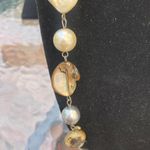 Esmor Vintage Freshwater Pearl Shell Silver Tone Necklace Photo 2