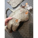 MZ Wallace Quilted Tote Bag Beige Gray Crossbody Purse Travel Shoulder Bag Photo 3