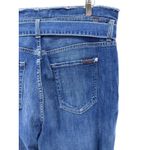 7 For All Mankind NWT Cropped Wide Leg Paperbag Waist Jeans Belted Denim Size 32 Photo 5
