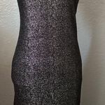 Stunning Strapless Black Glitter Dress Size M Photo 0