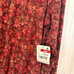 Free People Intimately  Red Floral Bodysuit Size Large Photo 5