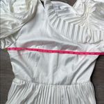 Andrea Iyamah NEW  resort vacation white satin pleated sachi romper Large Photo 9