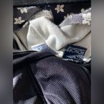 Vintage HONORS Black Floral Flexatard Aerobics Leotard Skirt, Size 8 Size M Photo 3