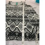 Cato  Sleeveless Jersey Knit Tank Top Womens S Scoop Neck Zipper Back Geometric Photo 7