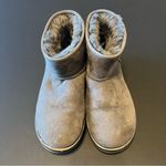 UGG  Classic mini suede women’s boot, grey and metallic, shearling size 7US Photo 8