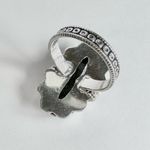 SUNSET Sodalite Genuine Stone 925 Sterling Silver Ring Blue Photo 3