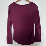 Athleta  Nighttime Bliss Sleep Shirt Burgundy Medium Photo 3