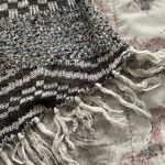 American Rag Cie beige ivory fringe boho Aztec sweater, size XS long sleeves Photo 7