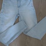 American Eagle  Outfitters next level stretch hi-rise jegging denim jeans in light wash blue size 4 short. Photo 3