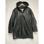 Preston & York  Lamskin Leather Black Jacket Size Large Photo 3
