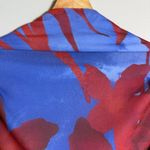 ASOS High Neck Backless Floral Mesh Mini Dress Women's 6 Blue Red Going Out NWT Photo 8