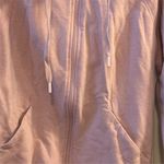 Zella Women's M Pink Ruched Long Sleeve Zip Front Hoodie Jacket Photo 4