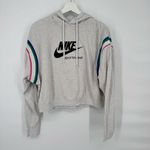 Nike Gray Hoodie Long-Sleeved Graphic Pull-Over Hoodie Medium Photo 1