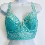 Victoria's Secret Victoria’s Secret Dream Angels V Wire Lace‎ Longline Bustier Corset Bra 36D NEW Photo 3