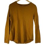 Fall Layering Earth Tones Casual Pop of Color Architect Mustard Long Sleeve Top Gold Size XL Photo 0