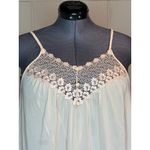 nightgown lace long pink nude nylon Size XL Photo 2