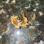 Vintage Collectible Bunny Rabbit Rhinestones Metal Pin Back‎ Lapel Brooch Photo 1