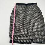 Reiss 'MERIDA' BLACK LACE PENCIL SKIRT jacquard knit neutral classic size US 4 Photo 3