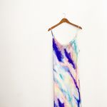 NWOT KENEDIK X Nordstrom Cowl Neck Tie Dye Midi Slip Dress Blue Size XL Photo 6