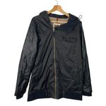 Burton Snow Jacket Dryride White Collection Faux Leather Sleeves Photo 0