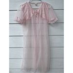 VTG 70s nightie pastel pink Peignoir size XL Photo 1