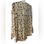 Nic+Zoe  Polka Dot Button Down Shirt - Cream and Brown Photo 4