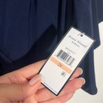 Jessica Howard Plus Size Navy Surplice Ruched Jersey Jumpsuit in 2X Photo 10