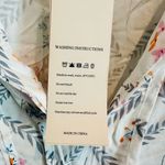 Elegant Floral White Mini Dress Pink Size XL Photo 7